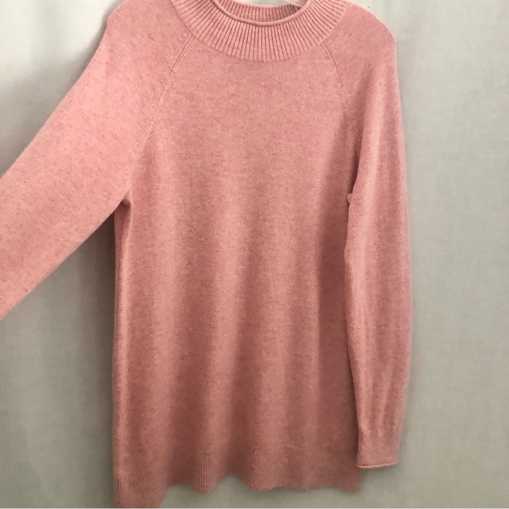 Lands' End Pink Crew Neck Sweater - Picture 3 of 10
